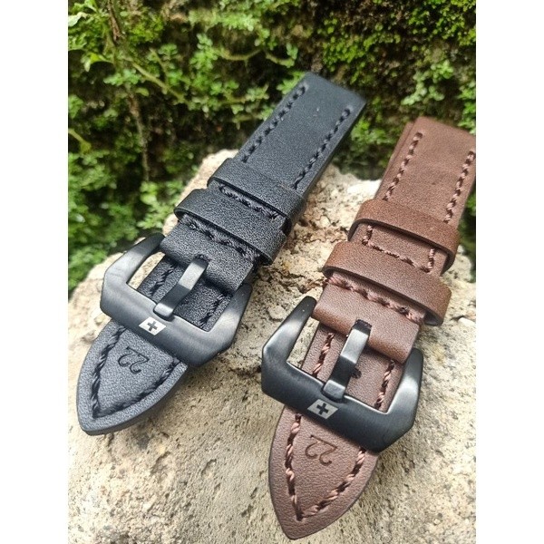 TALI JAM TANGAN KULIT SWISS ARMY, STRAP JAM KULIT SWISS ARMY