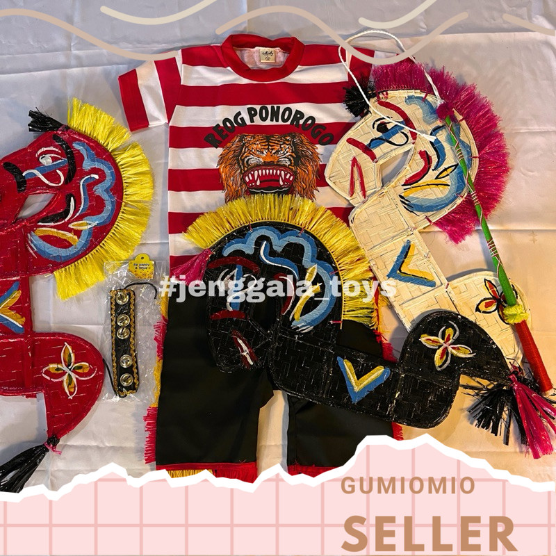 Baju Jaranan Full Set Anak Tk Baju Kuda Lumping Anak GMM