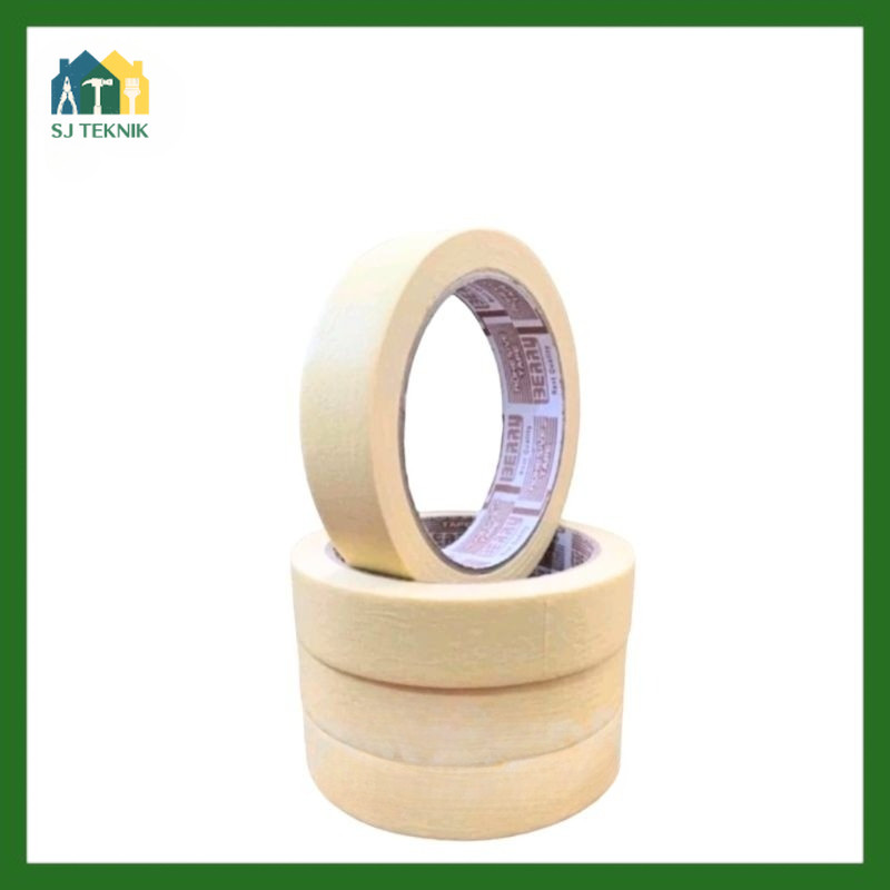 

[ ECER / 1 PCS ] Isolasi Kertas Masking Tape Berry 1 " x 25 m ( 23 mm x 25 m )-SJT