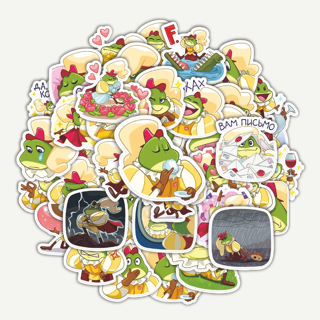 

Sticker Pack Stiker Funny Karakter Jeanlouis The Frog | Sticker TUMBLR | Stiker LAPTOP KOPER HELM