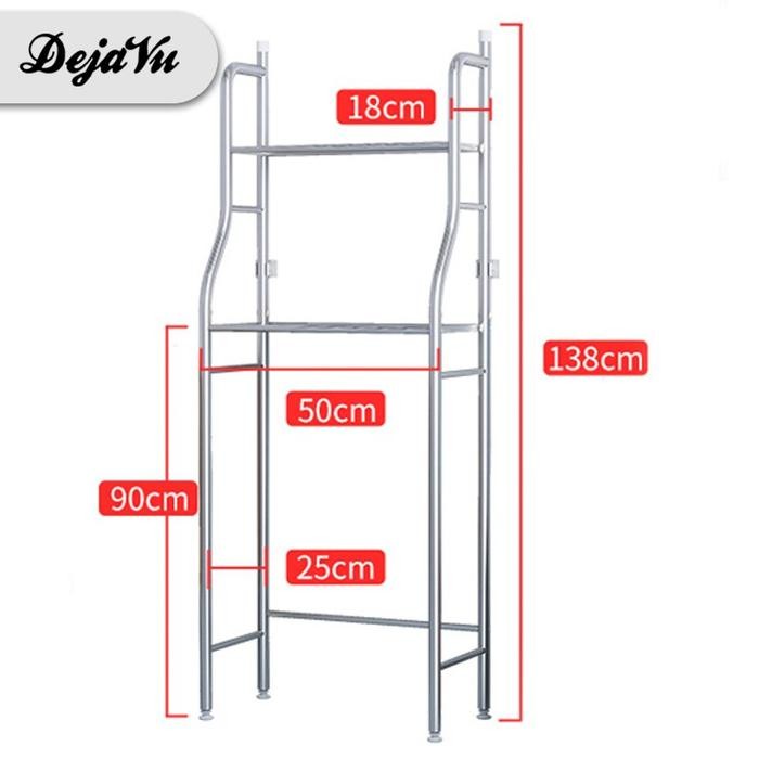 

Dejavu Rak Toilet Kamar Mandi Stainless Steel Serbaguna Organizer Rak Tempat Sabun Kloset WC HRK101 - PUTIH