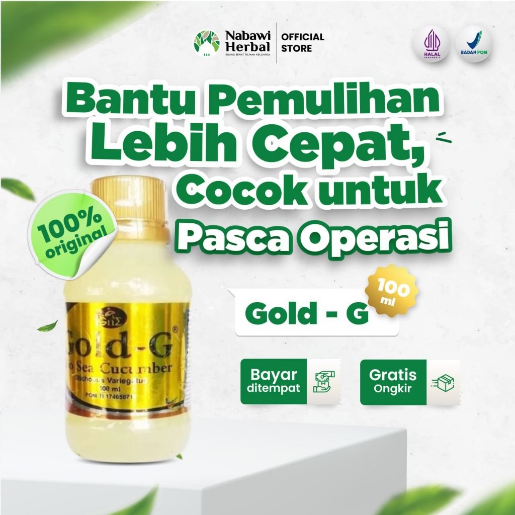 

GOLD G 100ml - Gamat Emas Bio Sea Cucumbar 100ml