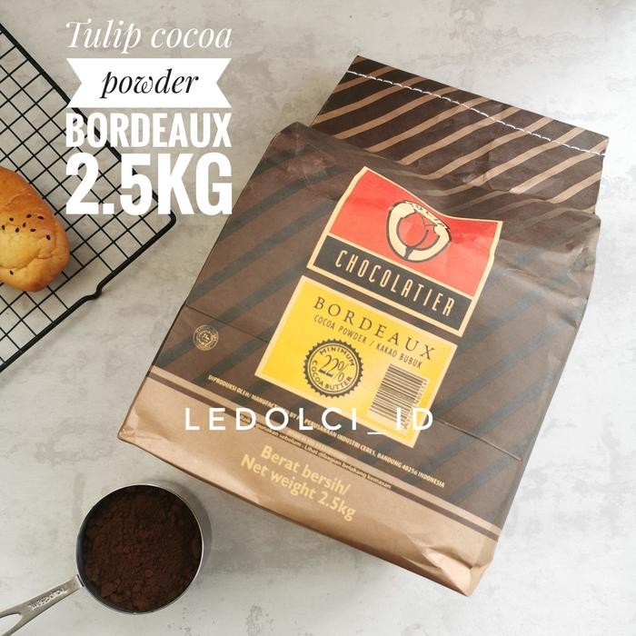 TULIP COKLAT BUBUK COCOA POWDER BORDEAUX BURGUNDY NOIR 2.5 KG 2.5KG - BORDEAUX 2.5KG
