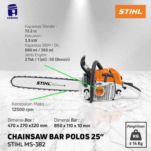 

SENSO CHAINSAW STIHL 382 ORIGINAL 25 INCH MADE IN BRAZIL
