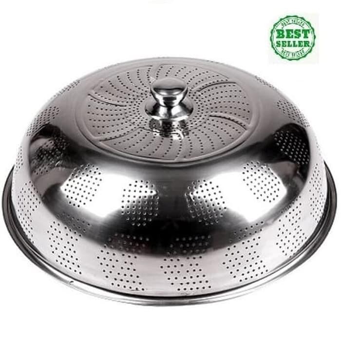 Terbaru TUDUNG SAJI STAINLESS / TUDUNG SAJI BULAT / FOOD COVER PENUTUP MAKANAN PREMIUM STAINLESS STE