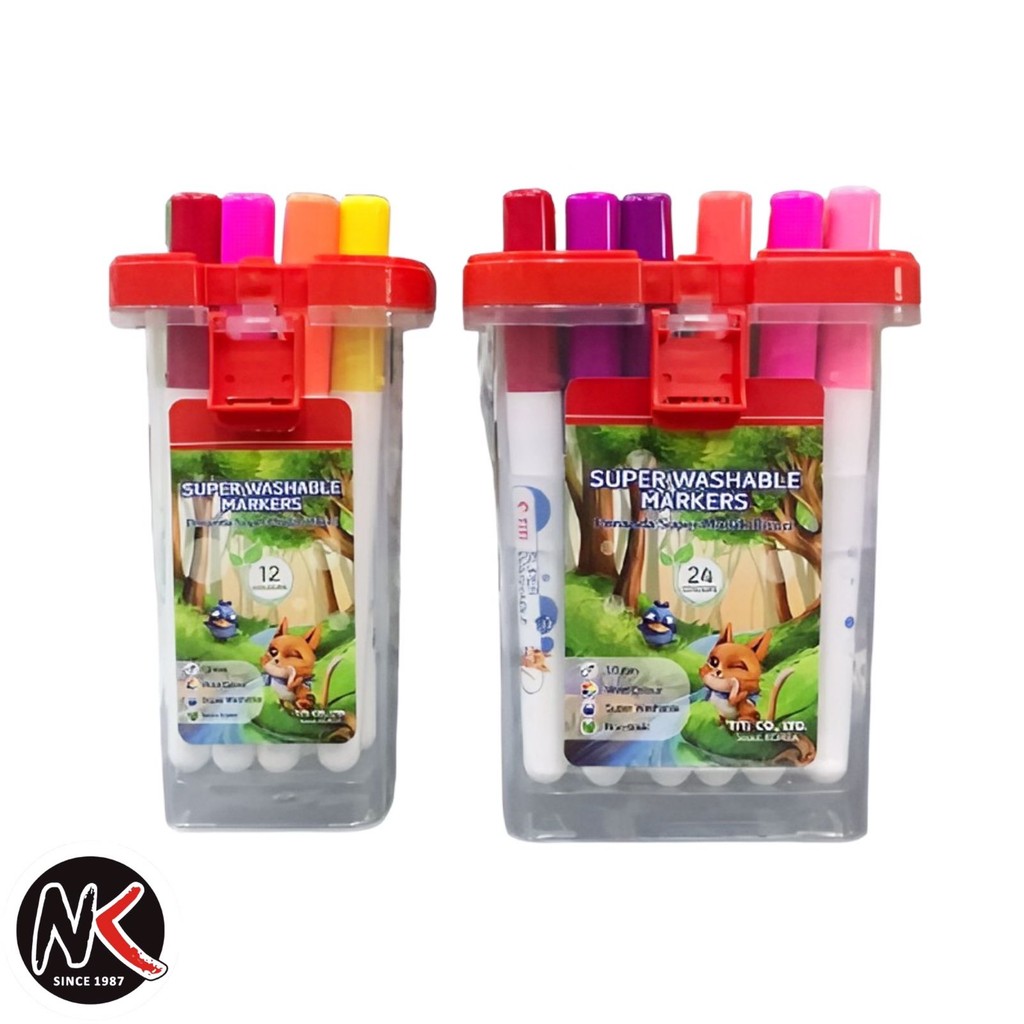 

Stabilo Super Washable TITI 12 Warna ~ 24 Warna/Highliter