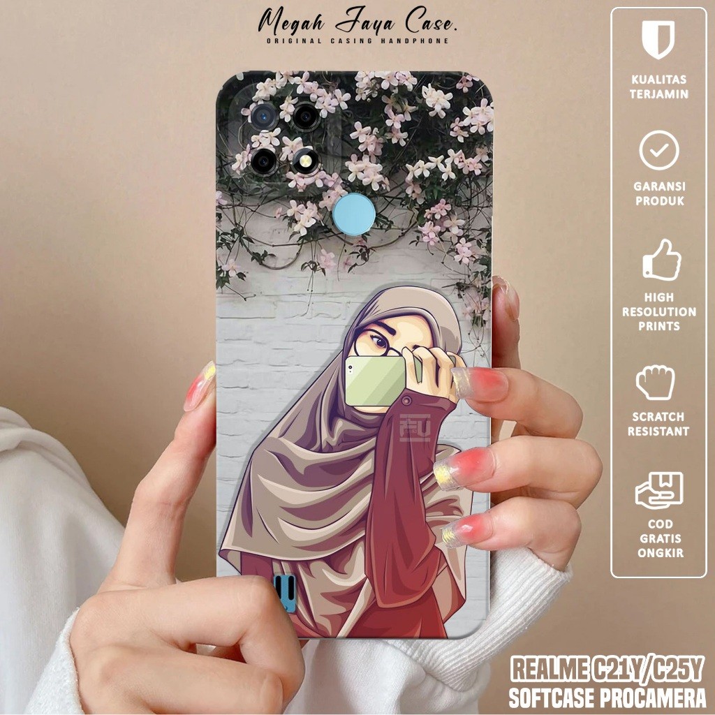 Case REALME C21Y / C25Y - Softcase Hp REALME C21Y / C25Y Motif HJB - Silikon Hp REALME C21Y - Kondom