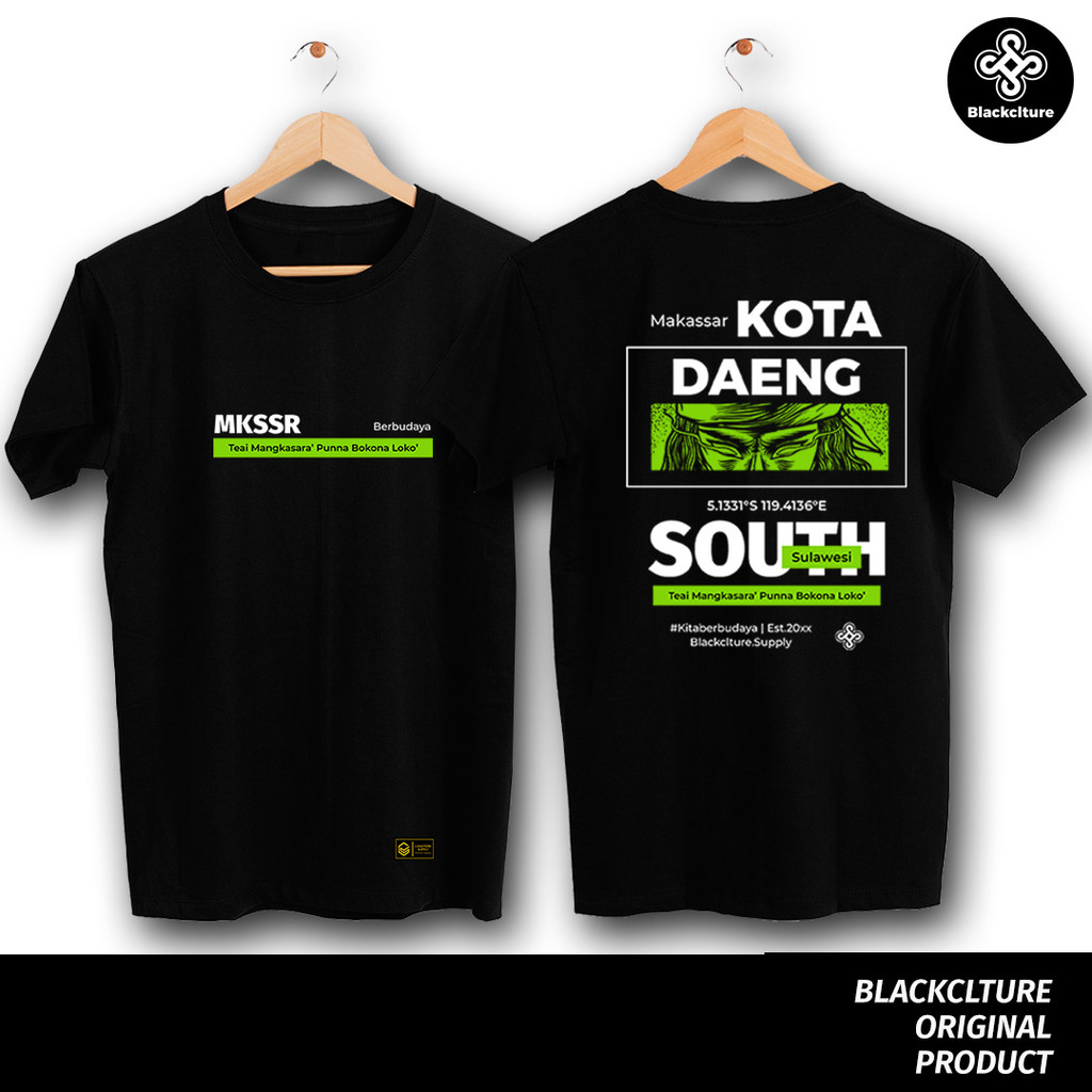 [PREMIUM] Blackclture Men Shirt Edisi Daeng / Kaos Makassar / Kaos Bugis / Kaos Pria / Distro Makass