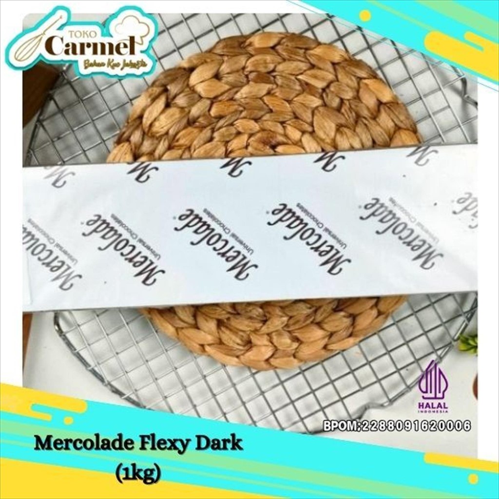 

Mercolade Flexy Dark Coklat Repack 1kg (berat +/-) Coklat Batangan