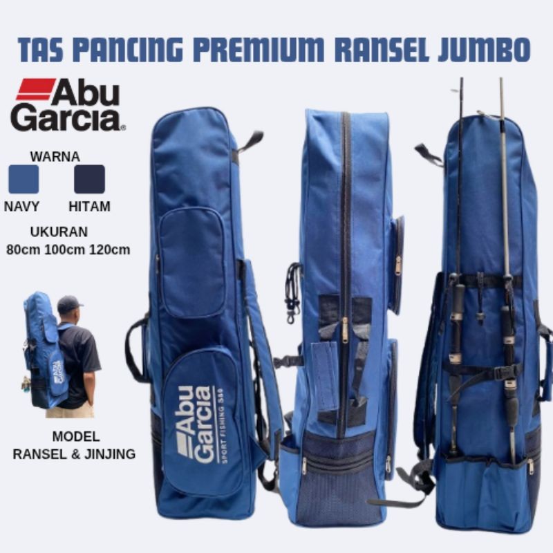 Tas Pancing Ransel Big Size Abu Garcia Cordura Waterproof  80 100 120cm