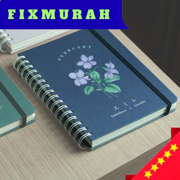 

Notebook / Journal A5 Birth Flower Series - Violet