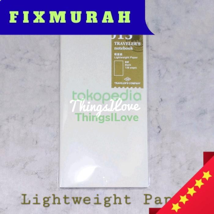 

Midori TRAVELER'S Notebook Regular Refill - 013 Lightweight Paper