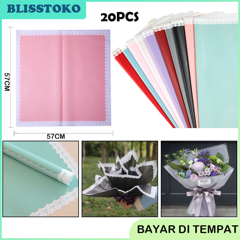 

20 Lembar Kertas Buket Bunga Kertas Cellophane Buket Kertas Bucket Kertas Wrapping Paper Cellophane