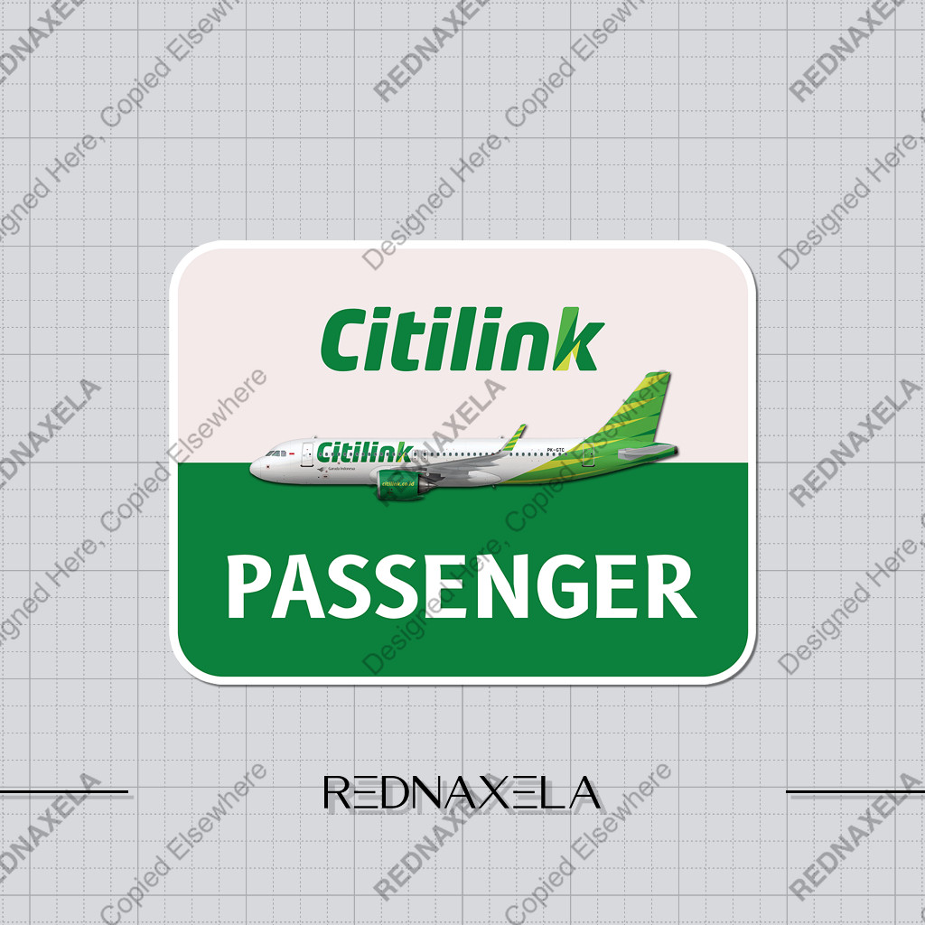 

Stiker Vinyl Citilink Indonesia Card Model Passenger Sign Sticker