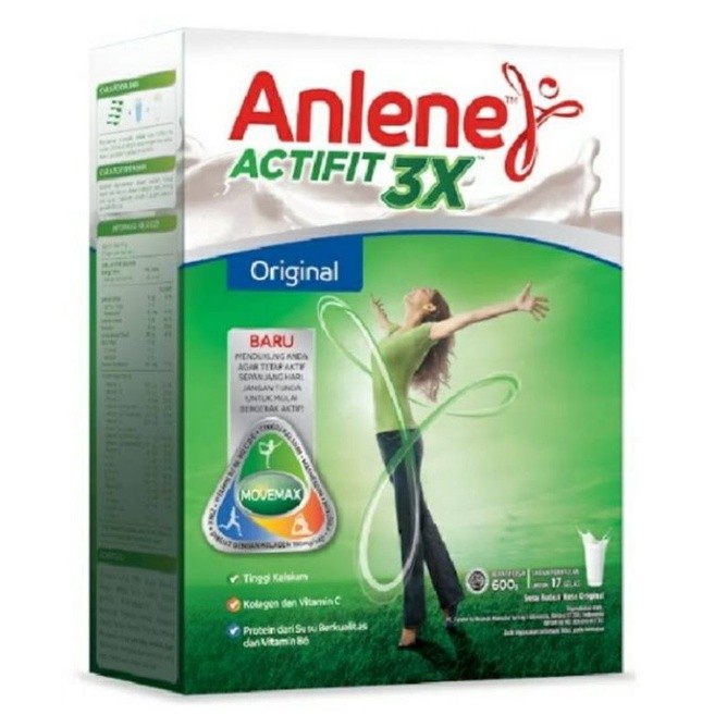 

Anlene Actifit 600gr Plain/Vanilla/Coklat EXP PANJANG