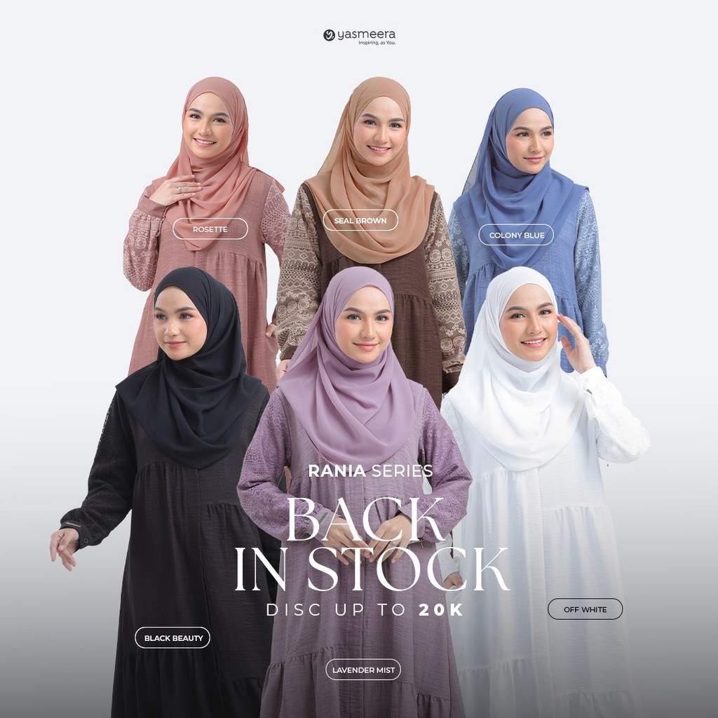 Yasmeera Rania Dress Gamis Brokat Premium Terbaru 2025 Bahan Linen Slub Airflow Simpel Elegan Jumbo