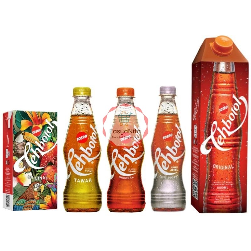 

(instant saja) Tehbotol SOSRO Minuman Teh Original Less Sugar Tawar botol kotak - Fasyanita Online Fresh Mart Denpasar