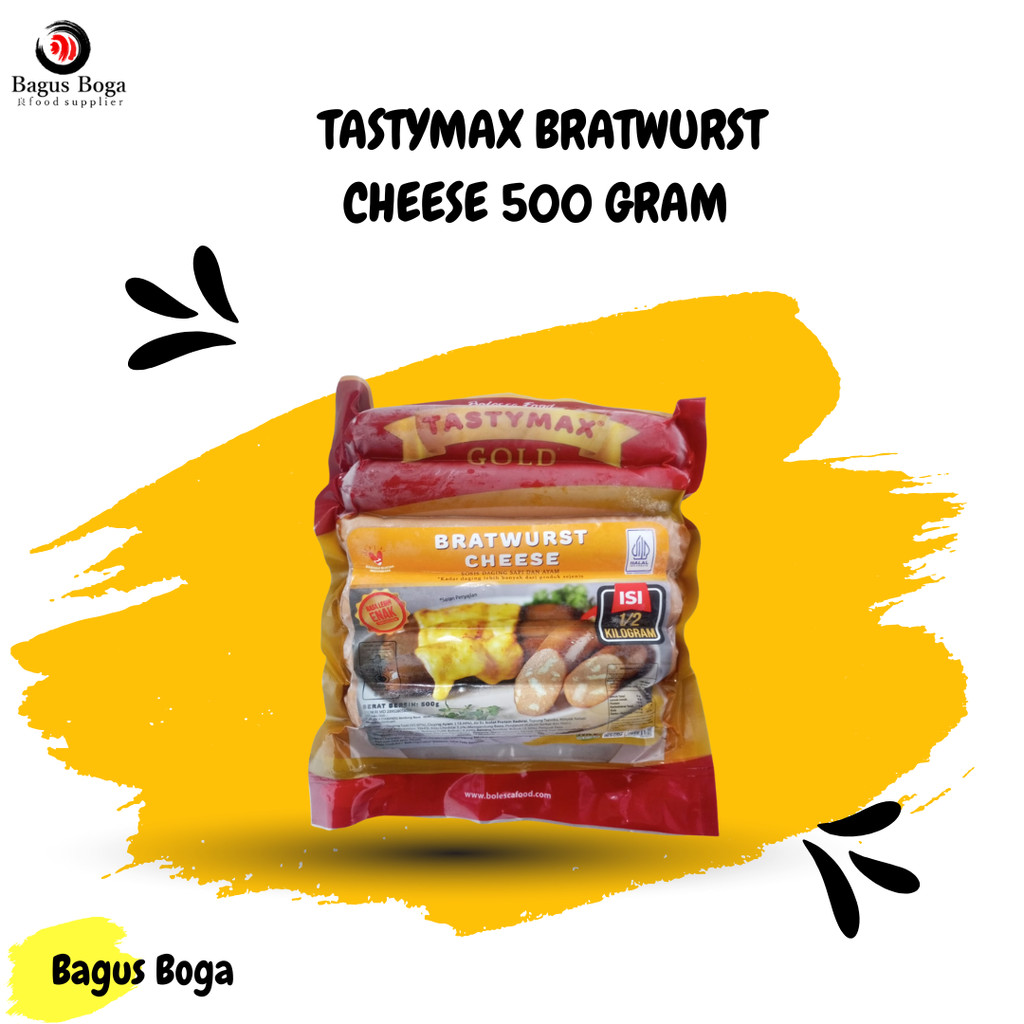 

TASTYMAX BRATWURST CHEESE 500 GRAM