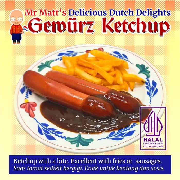 

Saus Gewurz Ketchup (500 ml) khas German curry gewurz