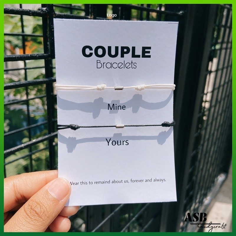 Gelang Couple Tabung Gelang Yours Mine Gelang / Gelang Couple Pasangan Minimalis - Simple Bracalete 
