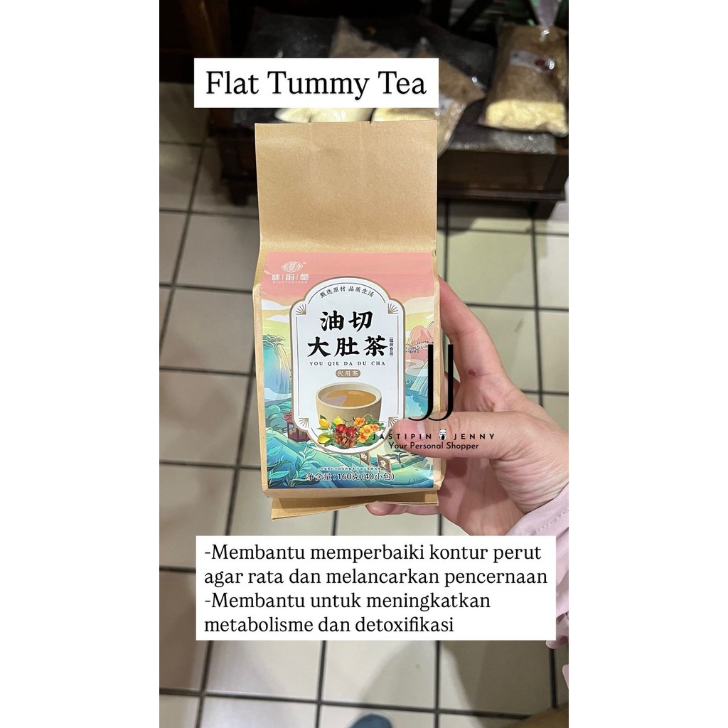 

Flat Tummy Tea - Teh Herbal Buang Lemak dan Meratakan Perut Original Penang 40PCS / Teabag