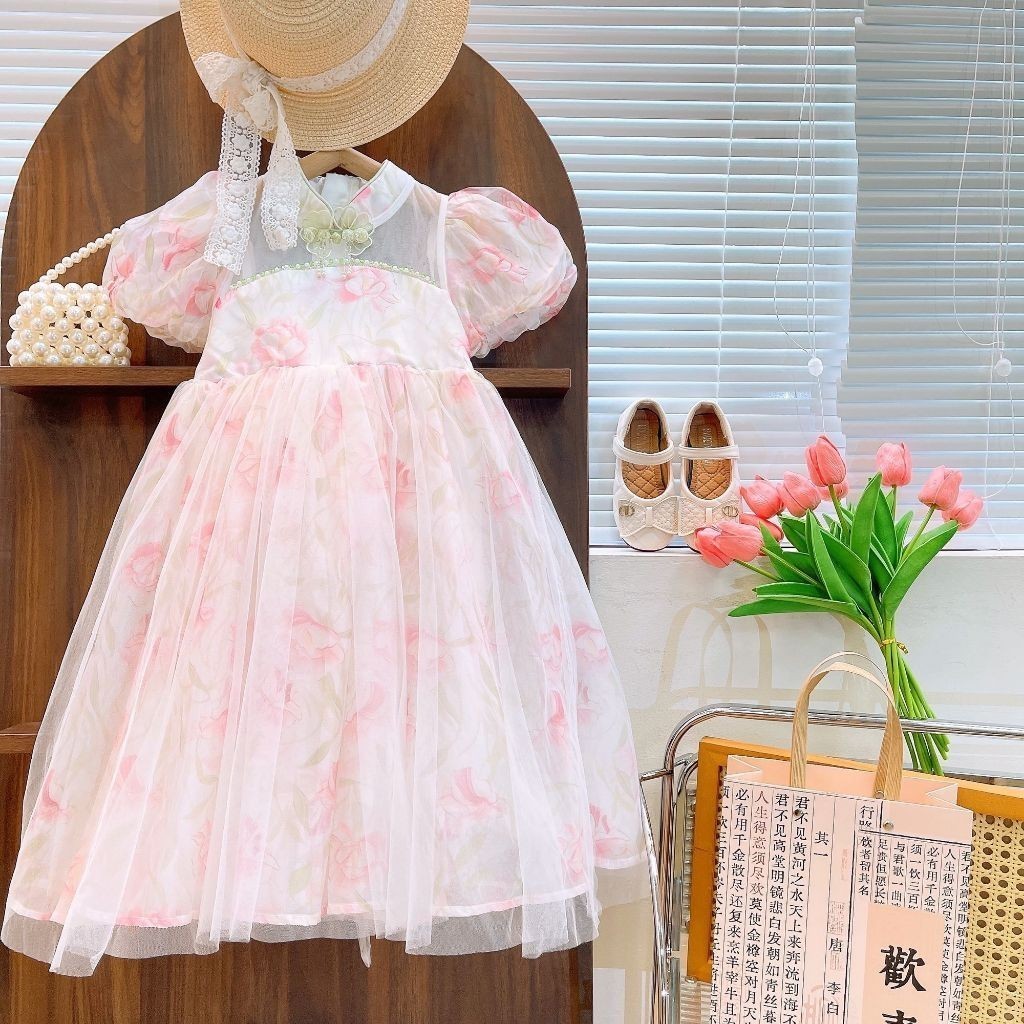 DUNIABABY 2-11 Tahun Gaun Anak Perempuan Gaun Pesta Anak Perempuan Dress Anak Ulang Tahun
