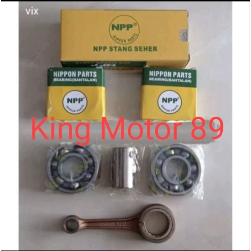 Stang seher conrod plus bearing kruk as vixion Jupiter mx new original NPP