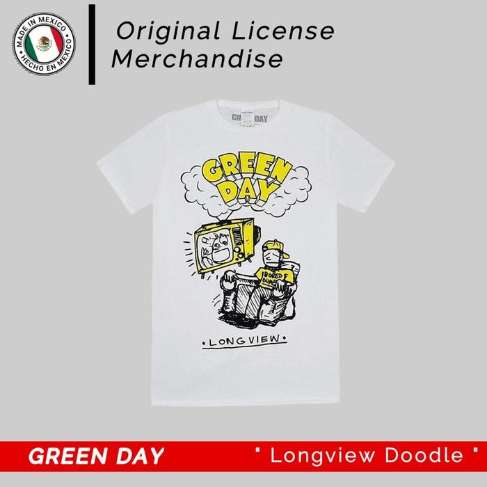 (COD) Green Day T shirt Kaos Band Music Punk Rock Original Licensed Greenday - S