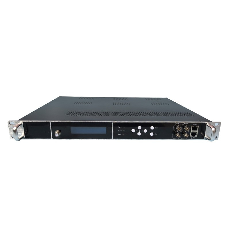 8-Channel Digital TV Modulator: DVBS/DVBS2 to 4 Carriers DVB-C/-T, ATSC, ISDBT tuner to modulator RF