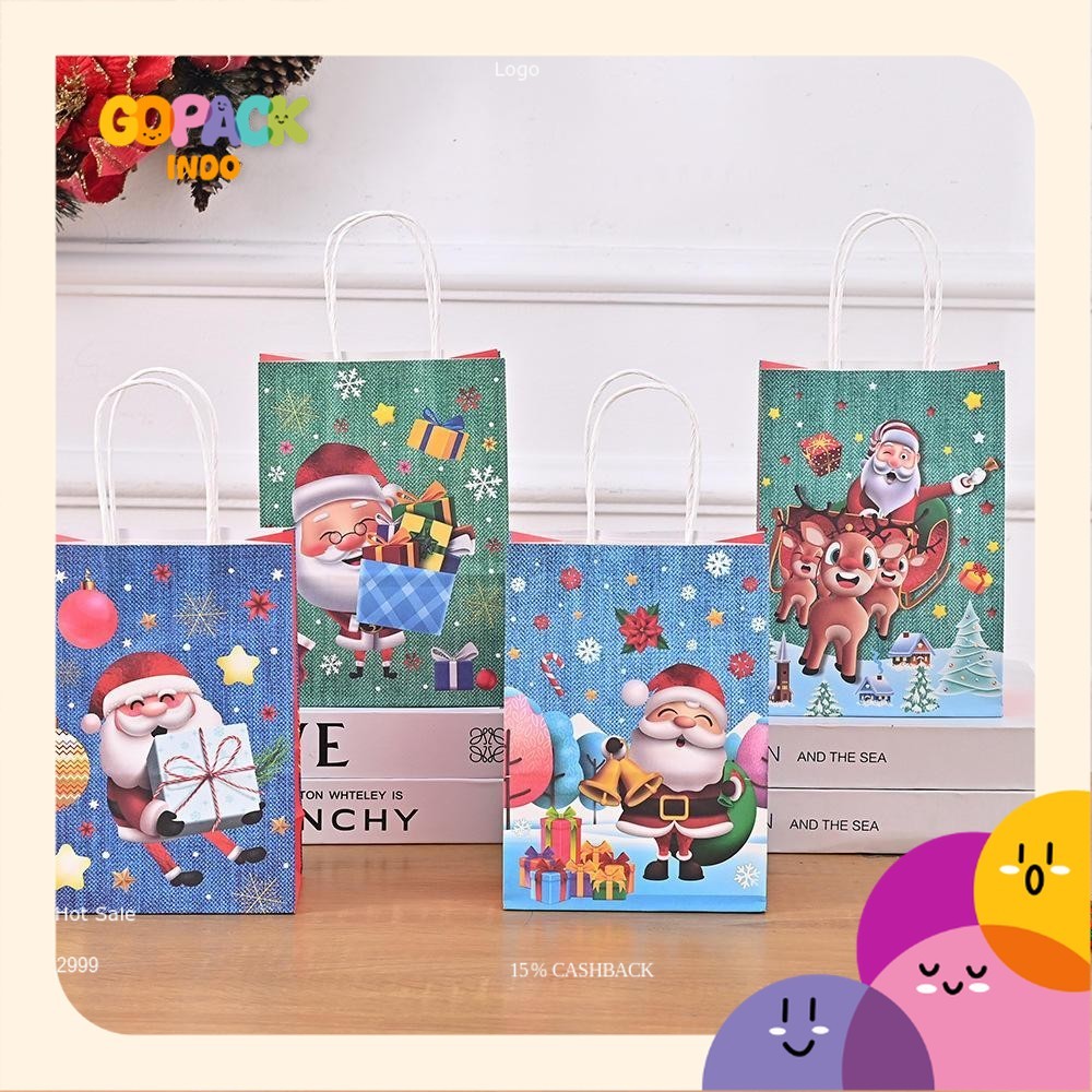 

Tas Natal Spunbond Paperbag Tas Souvenir Merry Christmas Hampers Natalan Goodiebag Hadiah Natal