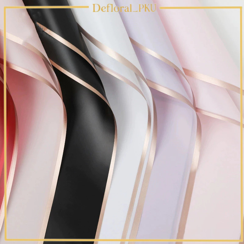 

Flower Wrapping Paper Cellophane Frame Gold Kertas Buket Plastik Buket Kertas Wrapping Flower / Kertas Buket KB10