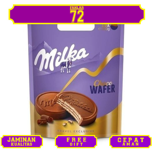 

Milka Choco Wafer Pouch 300gr isi 10 pcs