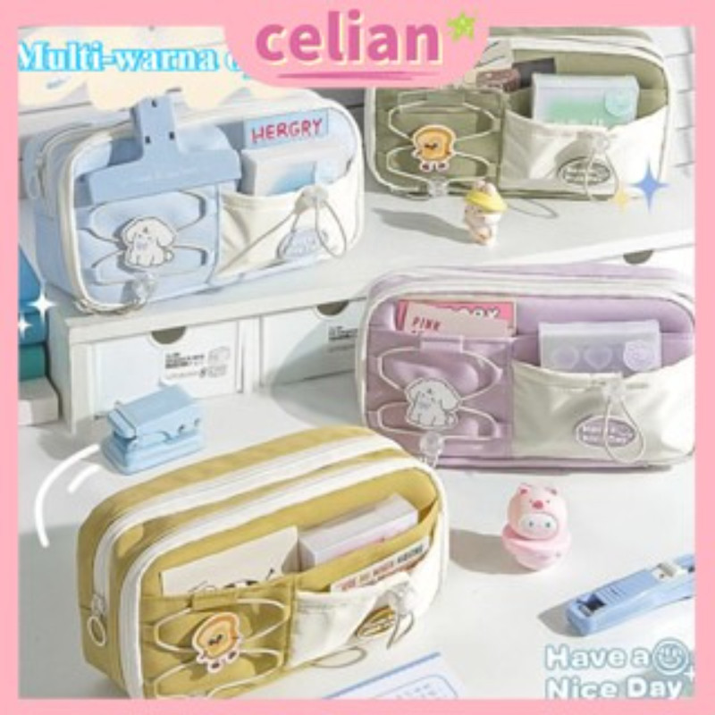 

【COD】 Kotak Pensil Biru Susu Garam Laut Versi Korea Kotak Pensil Siswa Berkapasitas Besar Multifungsi