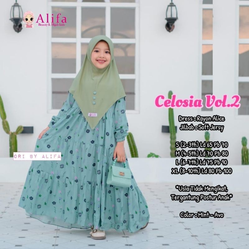 CELOSIA VOL.2 DRESS KIDS (Gamis Anak)  Alifa alya store