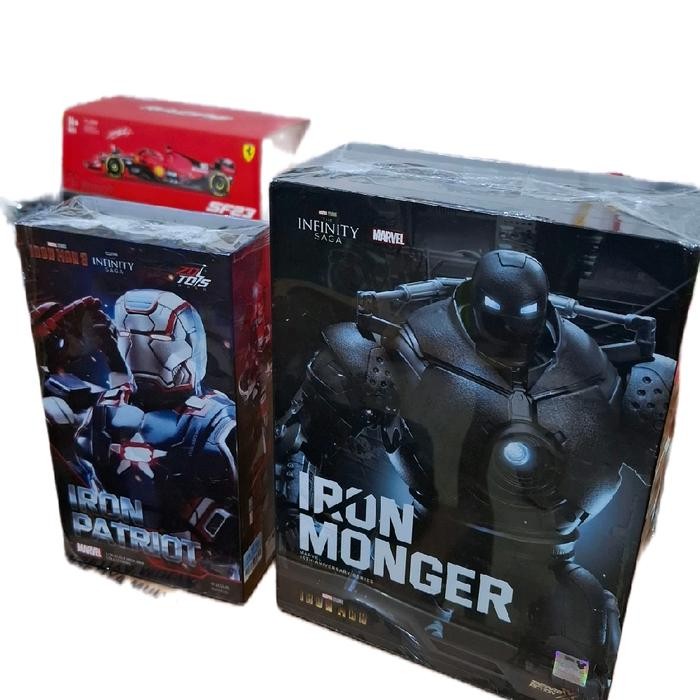 zd toys action figure iron patriot 1:24 and iron monger high quality trusted 100% original sealed