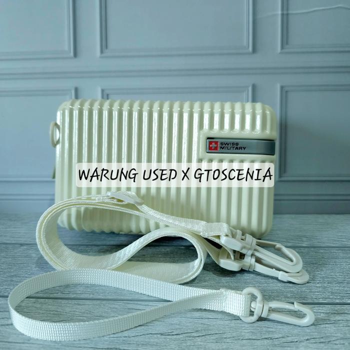Swiss Military Hardcase Mini Pouch - Tas Traveling - WHITE
