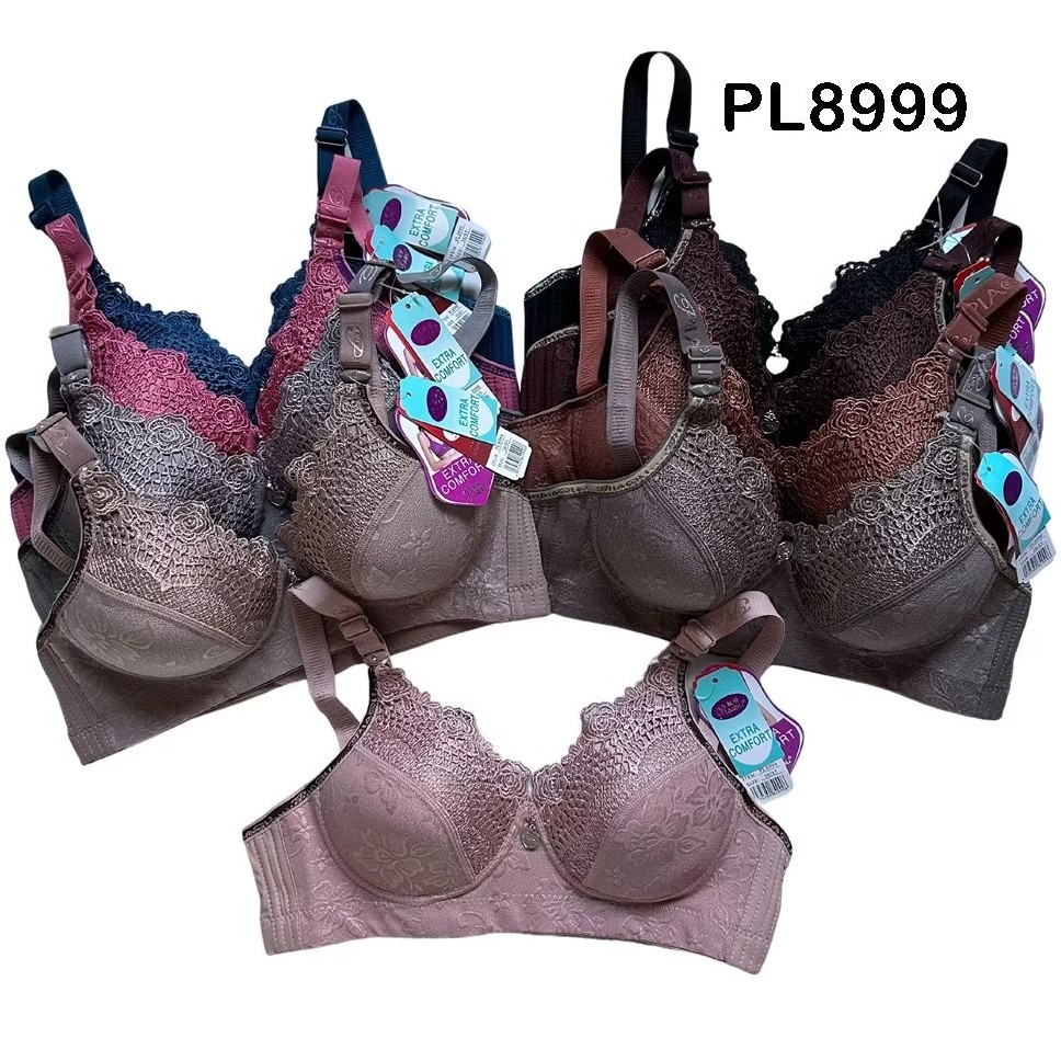 3PCS BRA PIAOLI MODEL EMBOS MEWAH ELEGAN CUP B KAIT 3 PREMIUM QUALITY  BH PIAOLI ORIGINAL FULL EMBOS