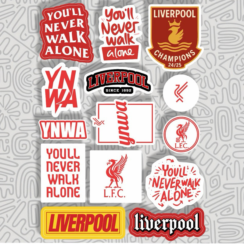 Sticker Liverpool FC || Stiker YNWA Sepak Bola