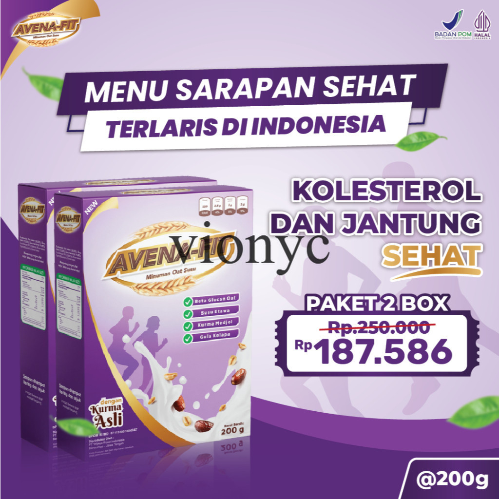 

Promo Paket 2 Box Avenafit - Menu Sarapan Untuk Membantu Masalah Kolesterol dan Pencernaan Menggunakan Bahan Alami