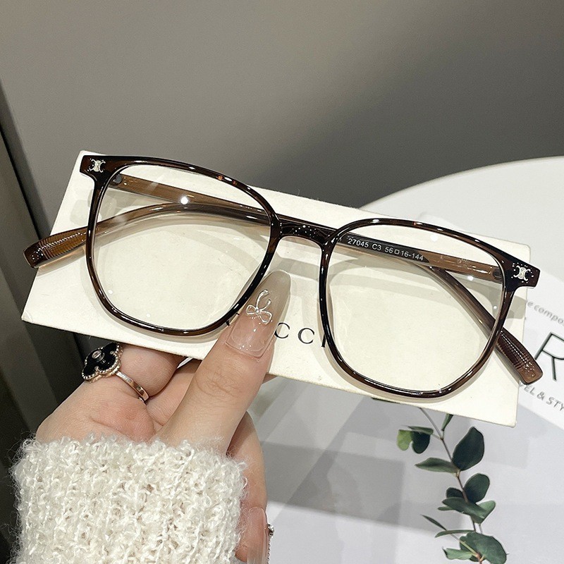 Kacamata Baca Plus Anti Radiasi Blueray Pria Wanita Besar Frame Kaca Mata Optik 27045