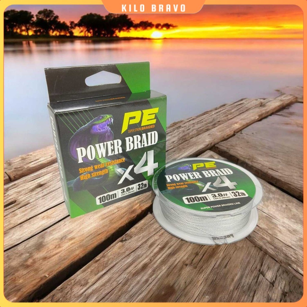 Senar Tali Pancing PE Braided Fishing Line 100M - X4