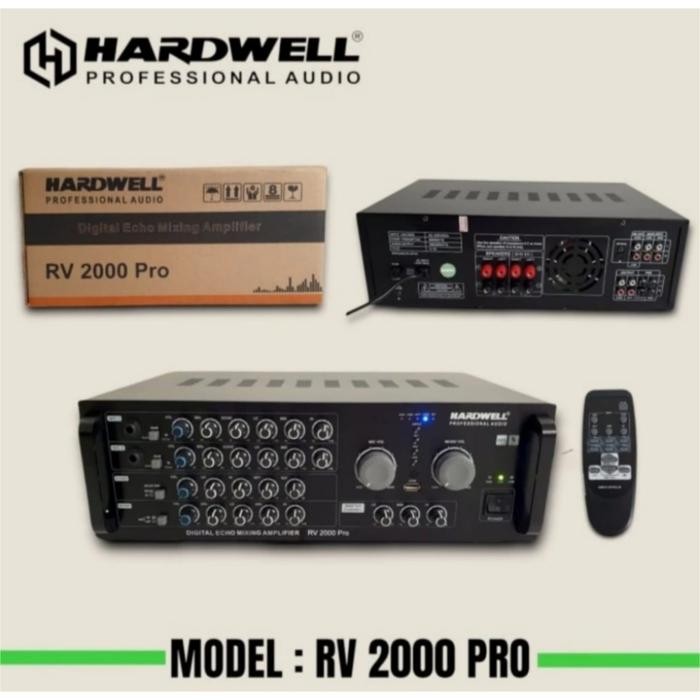 Amplifier power mixer karaoke hardwell rv 2000 bluetooth