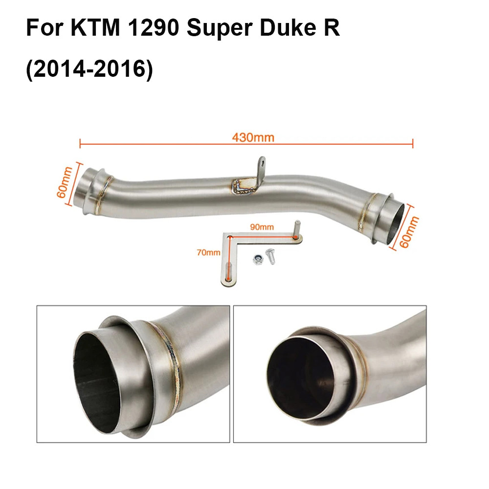 For KTM 1290 Super Duke R 2014 2015 2016 Escape Pipe Motorcycle Exhaust Muffler 1290 duke exhaust mu