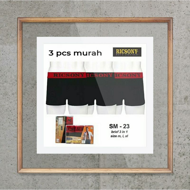 RIRUSHOP 3 PCS BOXER PRIA-RICSONY  SM-23