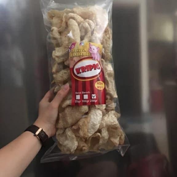 PROMO  Keripik Babi Kerupuk Babi Kriuk Kriuk Homemade No MSG Terenak Termurah - 250gr