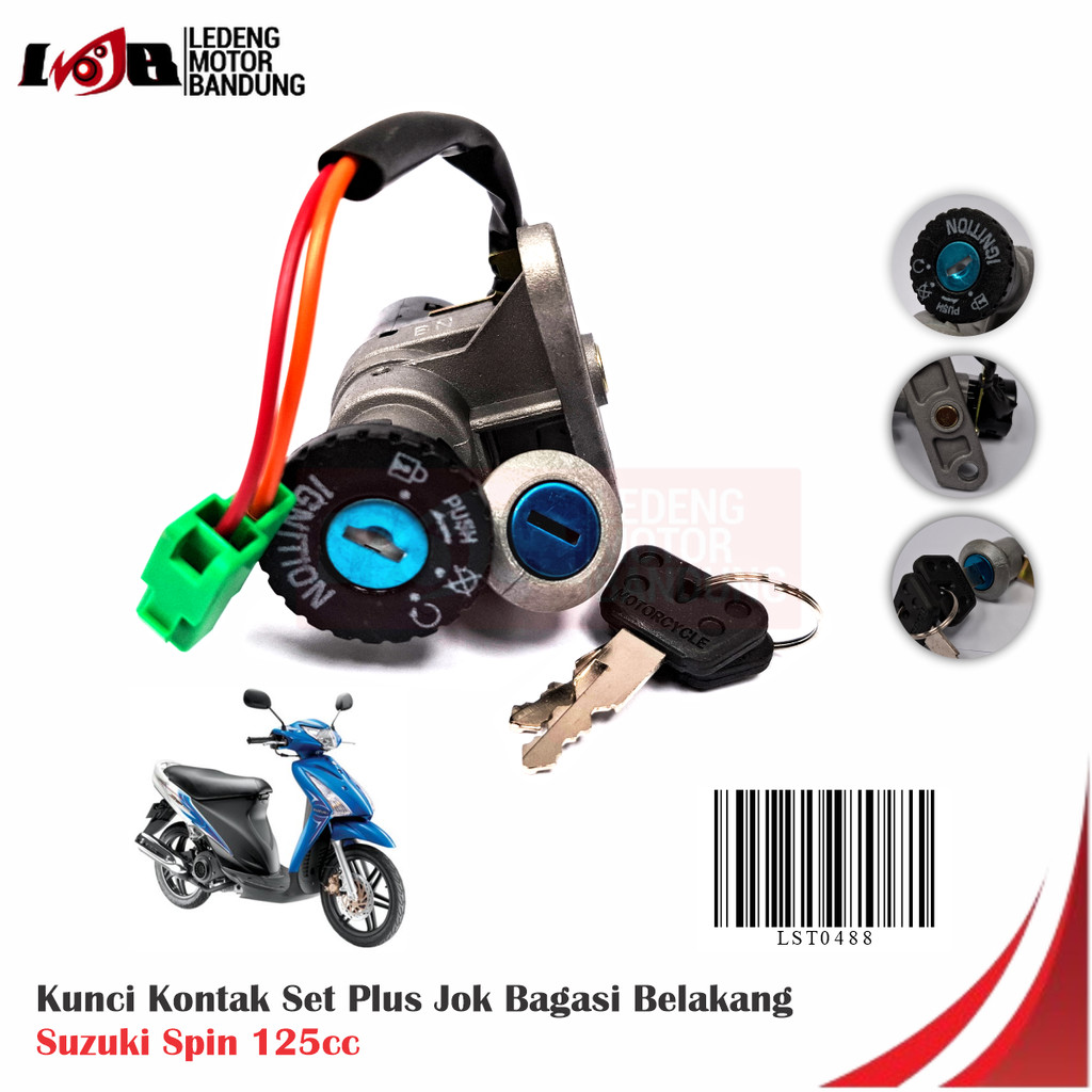 Lokal Kunci Kontak Set Suzuki Spin 125cc Key Set Plus Jok Belakang Komplit Motor Matic
