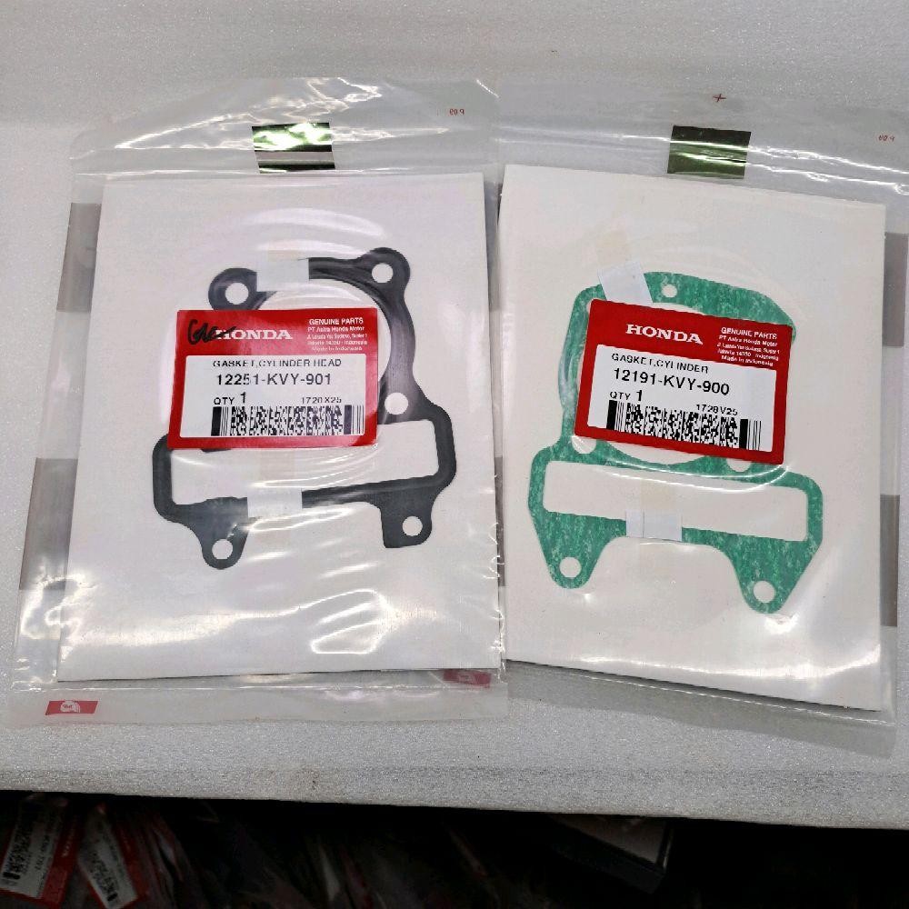 Paking Blok & Paking Head Original Beat Karbu Scoopy Karbu Spacy Karbu 12251-KVY-901 & 12191-KVY-900