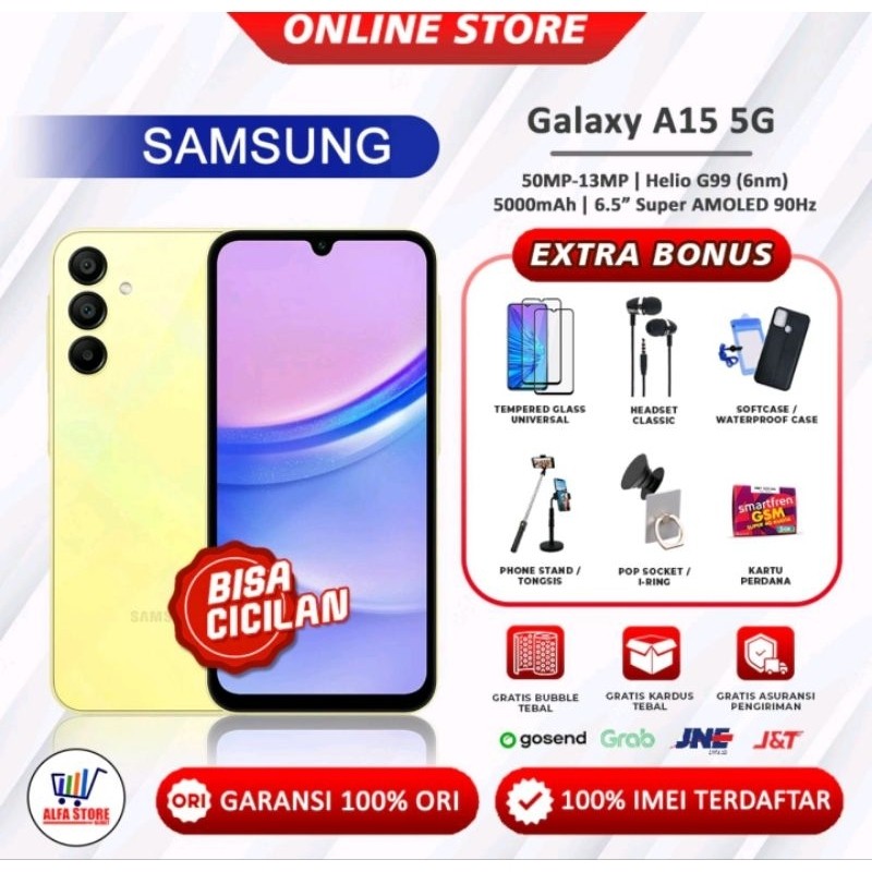 Samsung Galaxy A16 5G ram 8/256gb samsung A15 5G ram 8/256gb A15 4G ram 8/256gb ram 8/128gb Garansi 