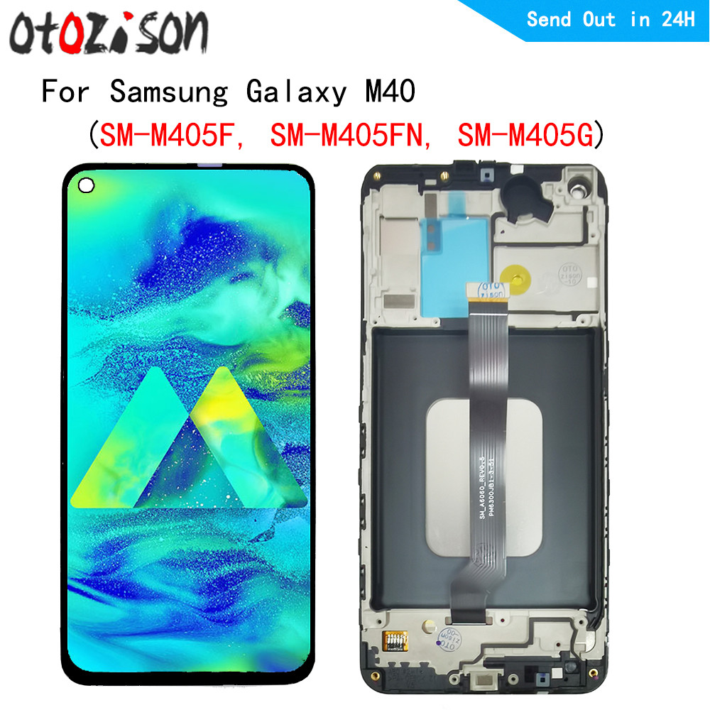 M40 LCD 6.3" Screen For Samsung Galaxy M40 SM-M405F M405FN M405G LCD splay Screen Tou Panel gitizer 