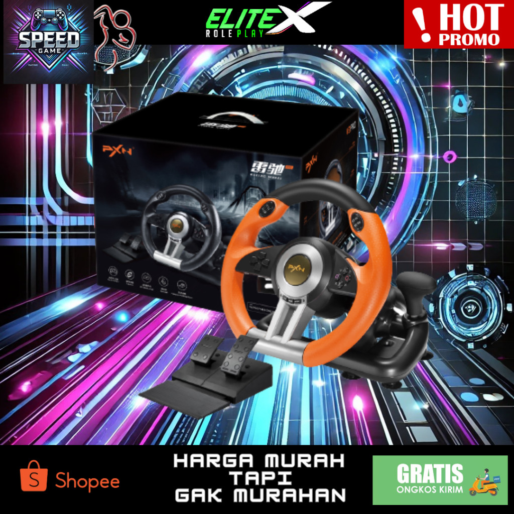 Stir Setir PXN Steering Wheel Racing PXN V3 V3II For PS3 PS4 PC XBoxMurah